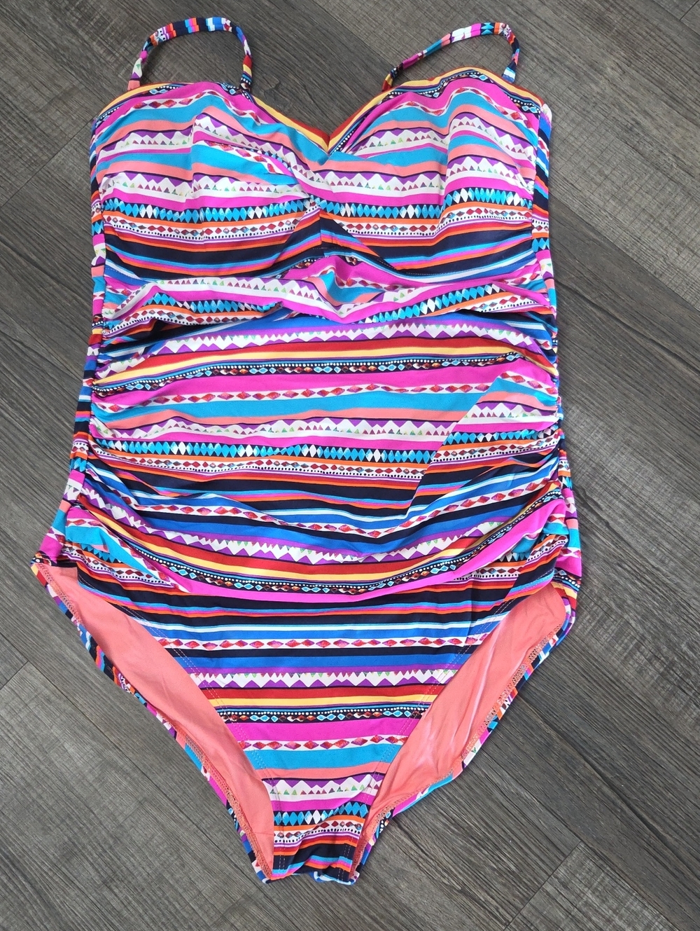 Anne Cole Multicolor Striped One-Piece Swimsuit